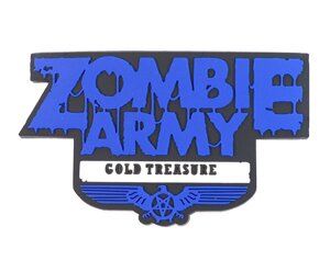 Шеврон EmersonGear "Zombie Army" Patch, PVC на велкро (Blue)