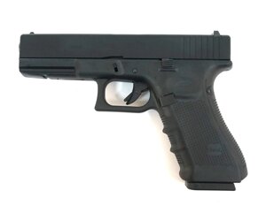 Страйкбольный пистолет WE Glock-17 Gen. 4, сменные накладки (WE-G001B-BK)