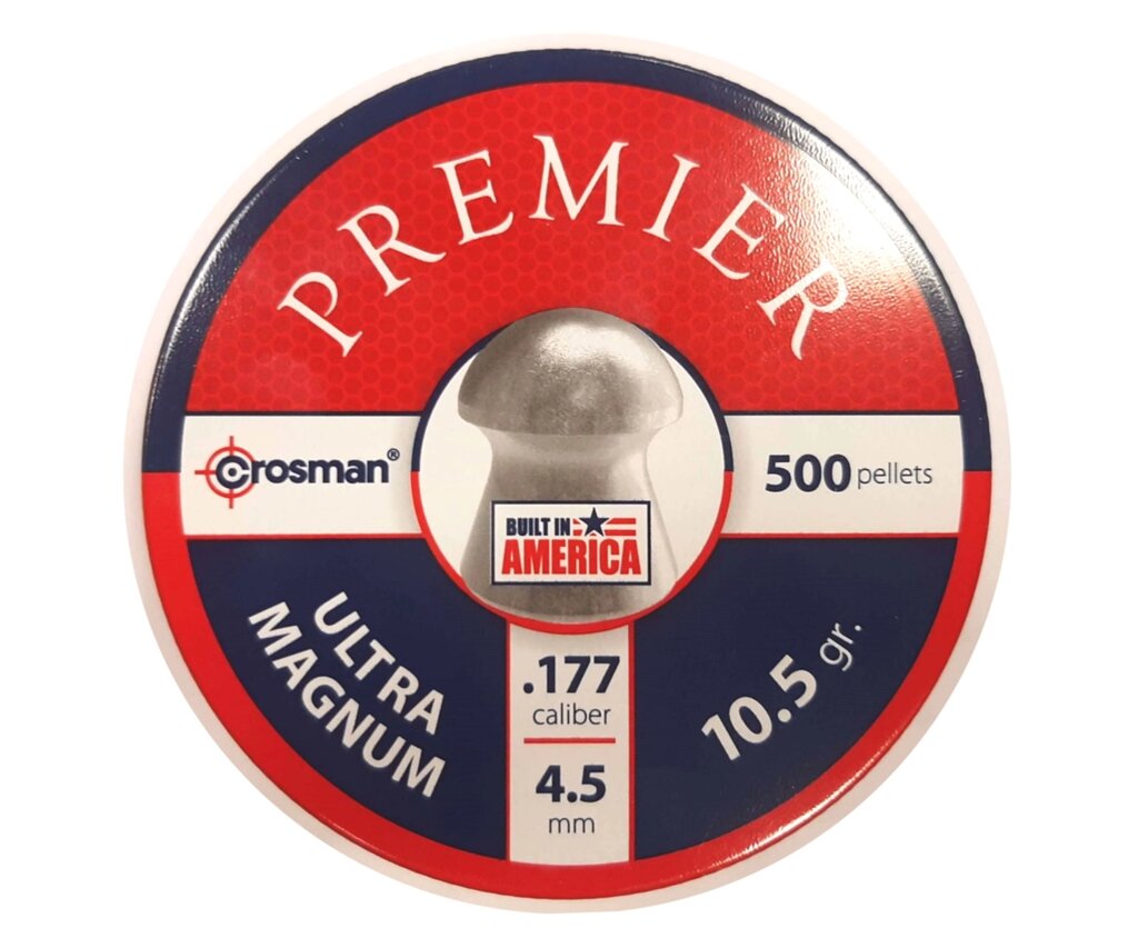 Пули Crosman Premier Domed Ultra Magnum 4,5 мм, 0,68 г (500 штук) от компании Интернет-магазин Pnevmat24 - фото 1