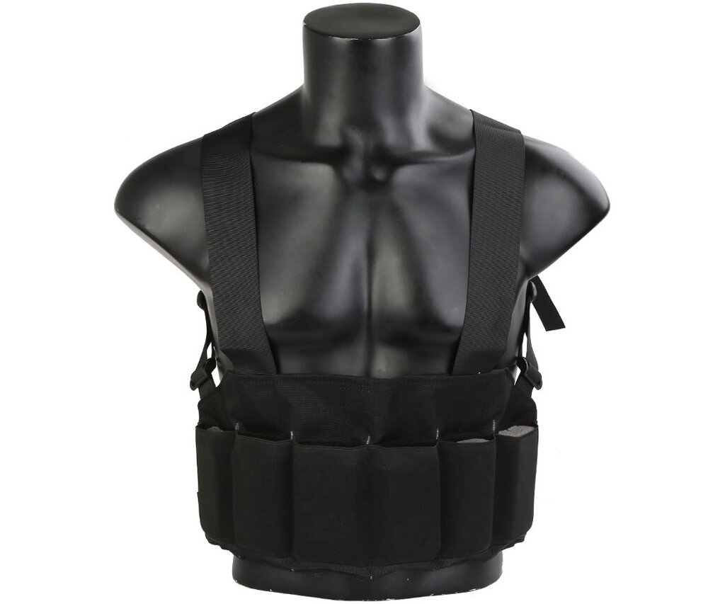 Разгрузка EmersonGear Speed SCAR-H Chest Rig, с карманами (Black) от компании Интернет-магазин Pnevmat24 - фото 1