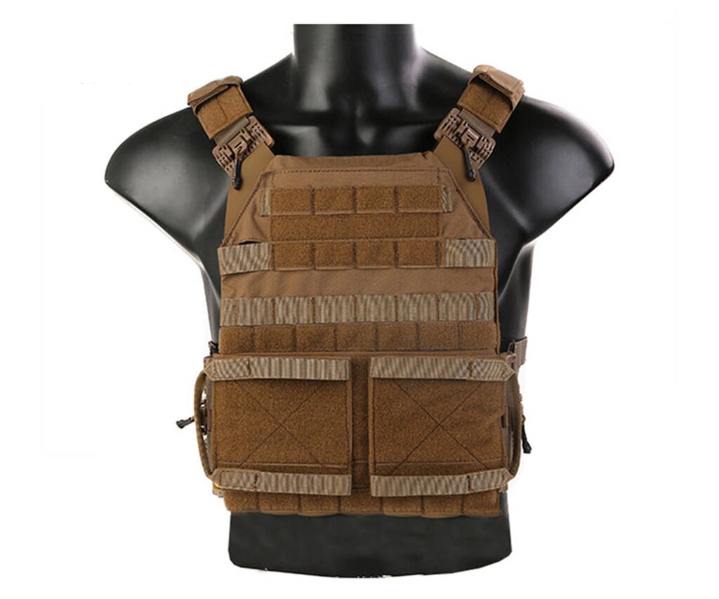 Разгрузочный жилет EmersonGear Quick Release Jum Plate Carrier 2.0 (Coyote) от компании Интернет-магазин Pnevmat24 - фото 1