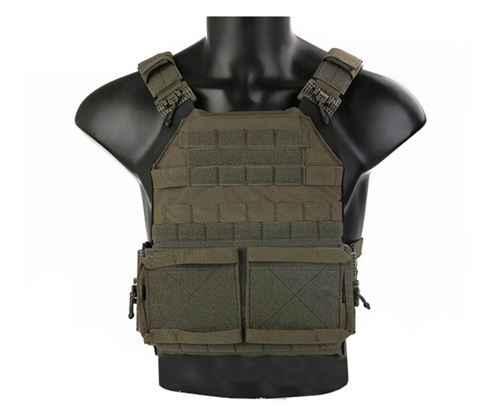 Разгрузочный жилет EmersonGear Quick Release Jum Plate Carrier 2.0 (Ranger Green) от компании Интернет-магазин Pnevmat24 - фото 1