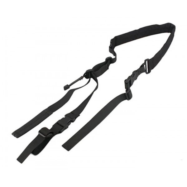 Ремень оружейный двухточечный EmersonGear Quick Adjust Padded (Black) от компании Интернет-магазин Pnevmat24 - фото 1