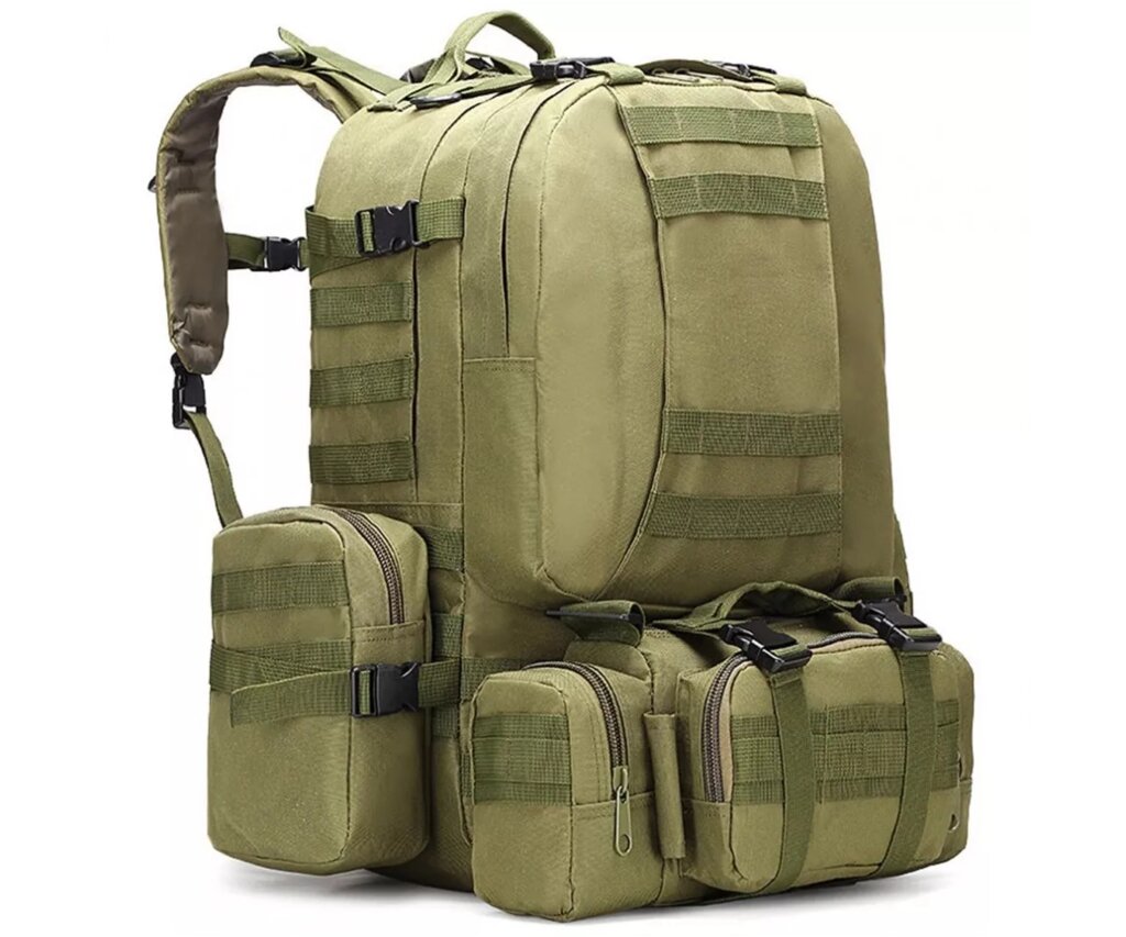 Рюкзак рейдовый RusForce Climbing Army 50L (зеленый) от компании Интернет-магазин Pnevmat24 - фото 1