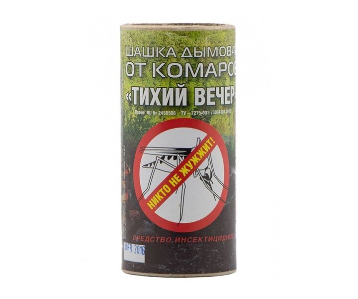 Шашка дымовая от комаров «Тихий вечер». Цена 770 руб, купить в Москве