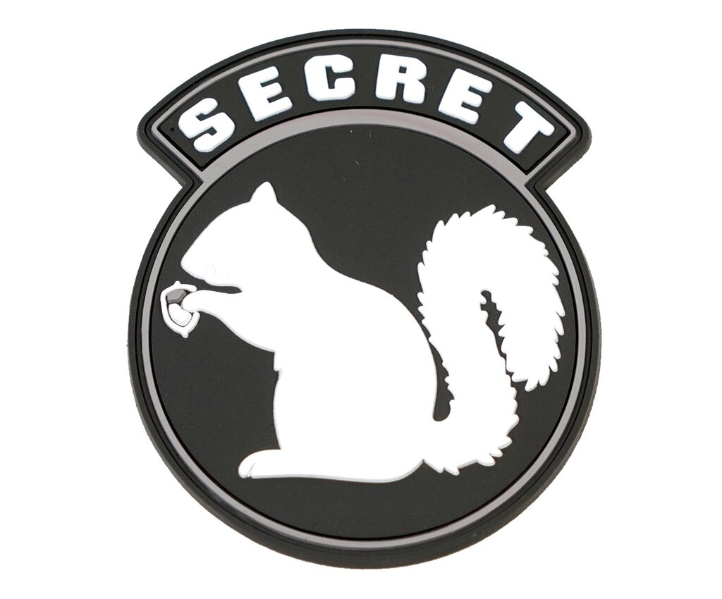 Шеврон EmersonGear PVC Secret Squirrel Patch-1 (White/Black) от компании Интернет-магазин Pnevmat24 - фото 1