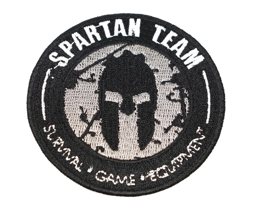 Шеврон EmersonGear Spartan Team Patch, вышивка (Grey) от компании Интернет-магазин Pnevmat24 - фото 1