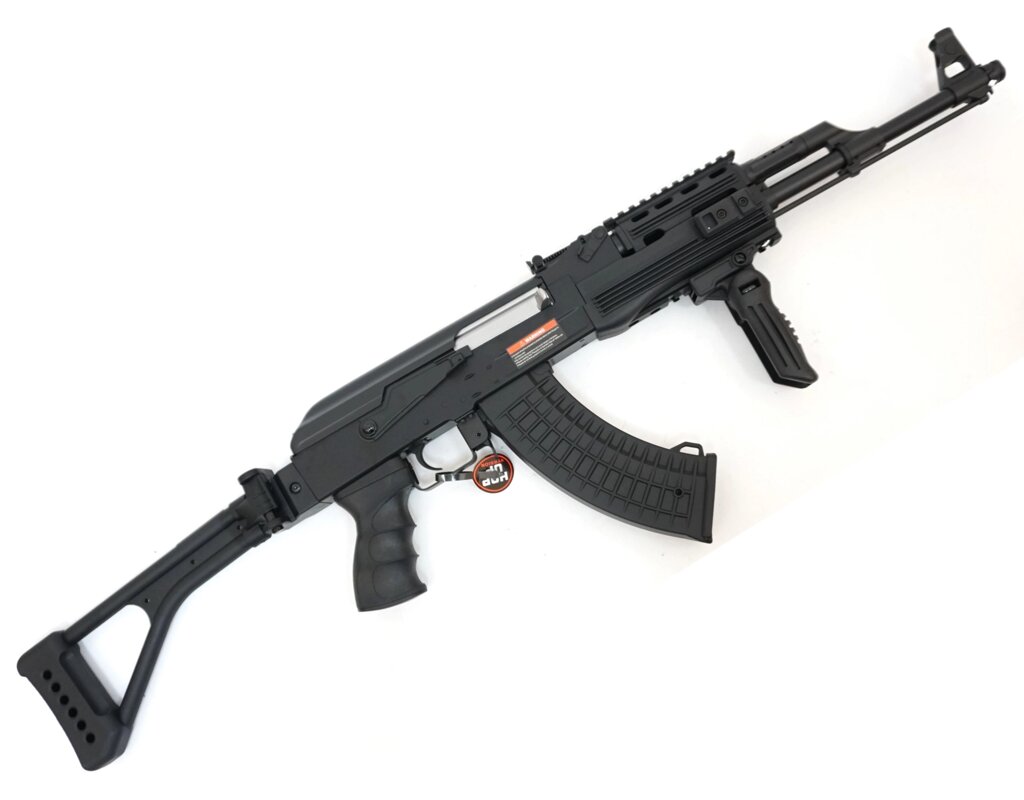 Страйкбольный автомат Cyma AK-47U Tactical, пластик. корпус, скл. приклад (CM. 028U) от компании Интернет-магазин Pnevmat24 - фото 1