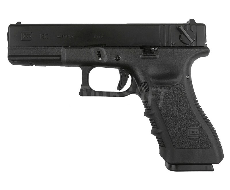 Страйкбольный пистолет East Crane Glock 18C GBB Black (EC-1103) от компании Интернет-магазин Pnevmat24 - фото 1