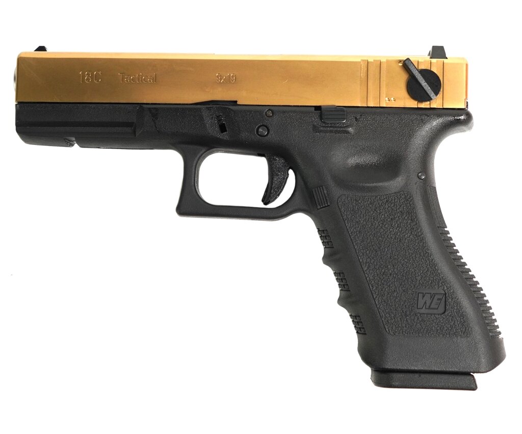 Страйкбольный пистолет WE Glock-18 Gen. 3 Titanium Gold (WE-G002A-TG) от компании Интернет-магазин Pnevmat24 - фото 1