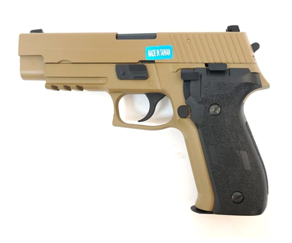 Страйкбольный пистолет WE SigSauer P226 Mk. 25 Tan (WE-F003-TN) от компании Интернет-магазин Pnevmat24 - фото 1