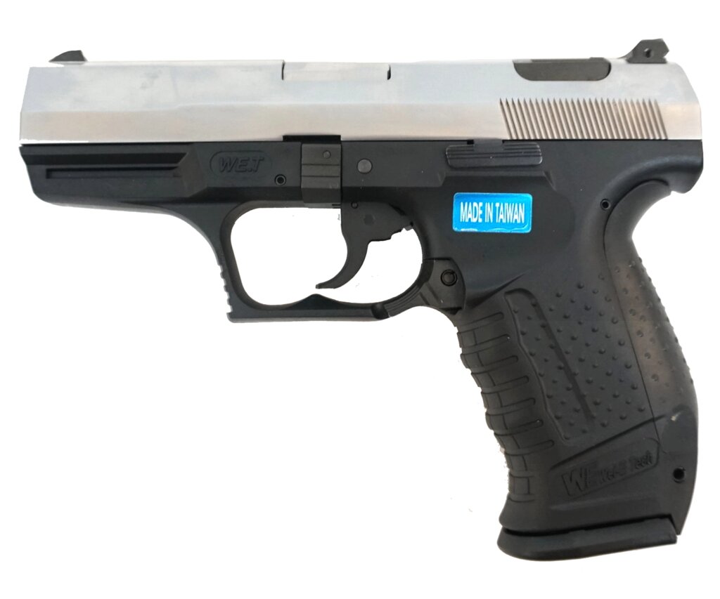 Страйкбольный пистолет WE Walther P99 GBB Silver (WE-PX001-SV) от компании Интернет-магазин Pnevmat24 - фото 1