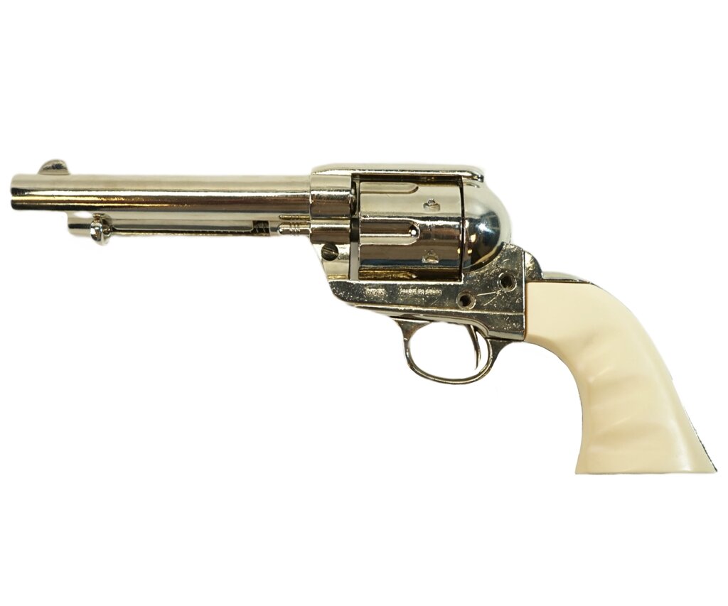 |Уценка| Макет револьвер Colt Peacemaker .45, 5", никель, рукоять под кость (США, 1873 г.) DE-1150-NQ (№ 492-УЦ) от компании Интернет-магазин Pnevmat24 - фото 1