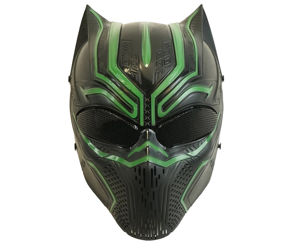 |Уценка| Маска защитная Black Panther AS-MS0098 (Black/Green) (№ 566-УЦ) от компании Интернет-магазин Pnevmat24 - фото 1