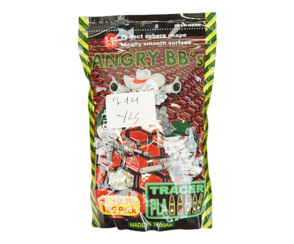 |Уценка| Шары трассерные Angry BB's 0,25 г, 4000 штук (1 кг, зеленые) (№ 714-УЦ) от компании Интернет-магазин Pnevmat24 - фото 1