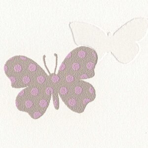 A. S. CREATION Бабочки обои виниловые на флизелиновой основе (1.06х10м) розовые