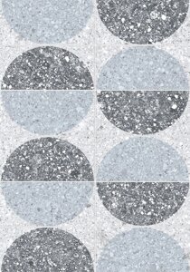 АКСИМА Руан плитка настенная 200x300x7мм цвет серый терраццо ( 24шт) (1.44м2)