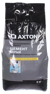 АКСТОН цемент М-400 серый (5кг)