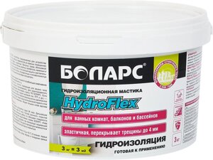 БОЛАРС ГидроФлекс мастика эластичная полимерная (3кг)