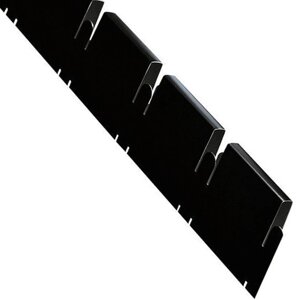 ЦЕСАЛ Грильято U-профиль 50х50мм направляющая рейка (0,6м) черный