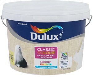 DULUX Classic Colour база BС краска для обоев прозрачная матовая (2,25л)