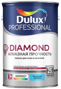 DULUX Diamond Алмазная прочность база BC прозрачная краска износостойкая матовая (4,5л)