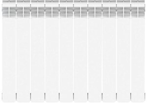 EQUATION радиатор алюминиевый 1" 500/90мм (10 секций)