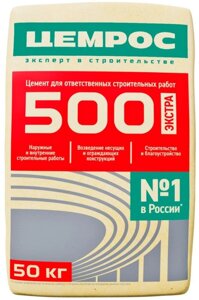 Евроцемент цемрос цемент цем II/а-ш 42,5н м-500 д20 (50кг)