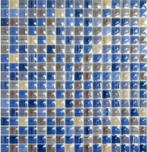 КЕРАМИН Гламур 2Т микс голубая плитка настенная 400х275х7,5мм (15шт) (1,65 кв. м.)