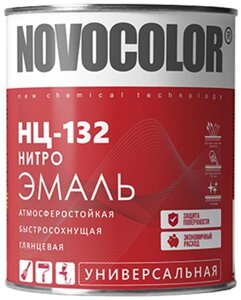 НОВОКОЛОР нитроэмаль НЦ-132 зеленая (0,7кг)