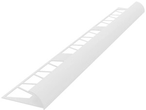 Планка под плитку 7-8мм наружняя белая (2,5м) (уп. 50шт)