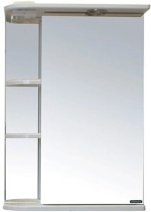 САНИТА Вега 02-52 зеркало-шкаф 505х790х165мм белый (уценка)