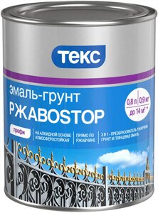 ТЕКС РжавоСтоп краска по ржавчине белая (0,9кг)