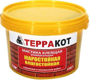 ТЕРРАКОТ мастика клеящая жаростойкая (2,5кг)