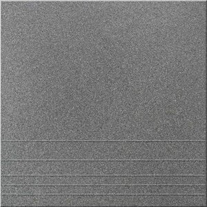 УГ 119 ступень керамогранит матовый 300х300х8мм темно-серый (15шт) (1,35 кв. м.)