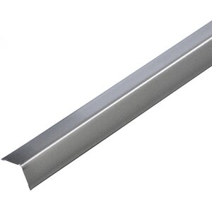 Уголок пристенный стальной 19х19мм серебристый металлик (3м)