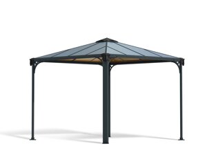 Беседка открытая Gazebo Palermo 3000 Grey (2,95х2,95х2,76м)