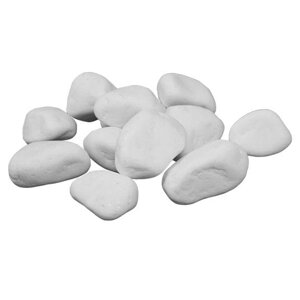 Декоративные белые натуральные камни для биокамина