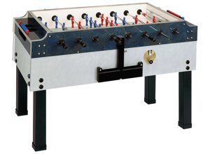 Игровой стол - футбол Garlando Olympic Outdoor (137x76x90,5см, синий, жетоноприемник) всепогодный, с защитным корпусом