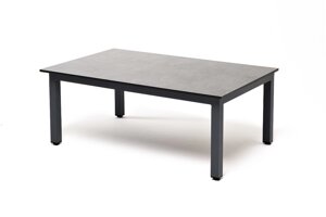 Канны журнальный столик из HPL 95х60, H40, каркас серый графит, цвет столешницы серый гранит
