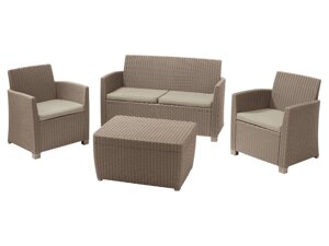 Комплект Corona Set with Cushion Box капучино (Corona Lounge Set)