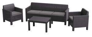 Комплект Orlando Set with 3 seat sofa графит