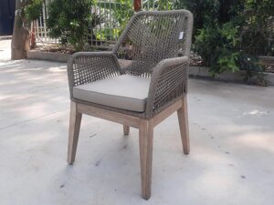 Кресло деревянное плетеное Belle (58х65х89см) акация