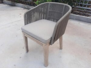 Кресло деревянное плетеное Flores (60х60х77cм)
