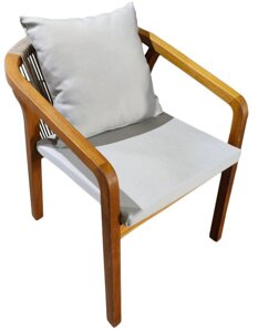 Кресло деревянное с подушками Pablito (66х58х74см)