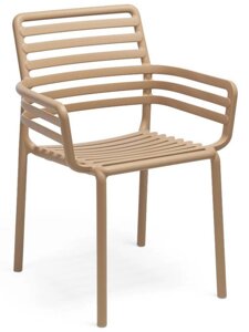 Кресло пластиковое Doga (60х56,5х83,5см) капучино