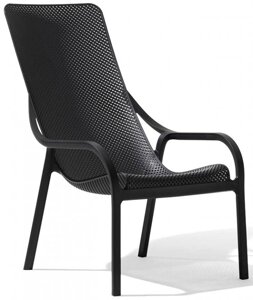Кресло пластиковое Net Lounge (61х90х98,5см) черное