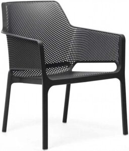 Кресло пластиковое Net Relax (67х71х86,5см) антрацит