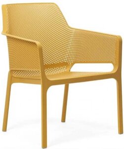 Кресло пластиковое Net Relax (67х71х86,5см) горчичное