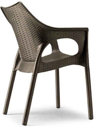 Кресло пластиковое Olimpia Trend (61х55х82см) бронза